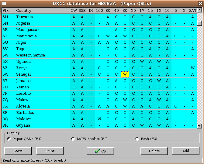 DXCC window