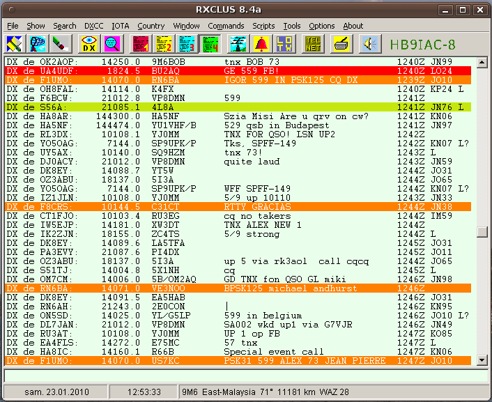 RXCLUS 8.4a on Ubuntu Karmic